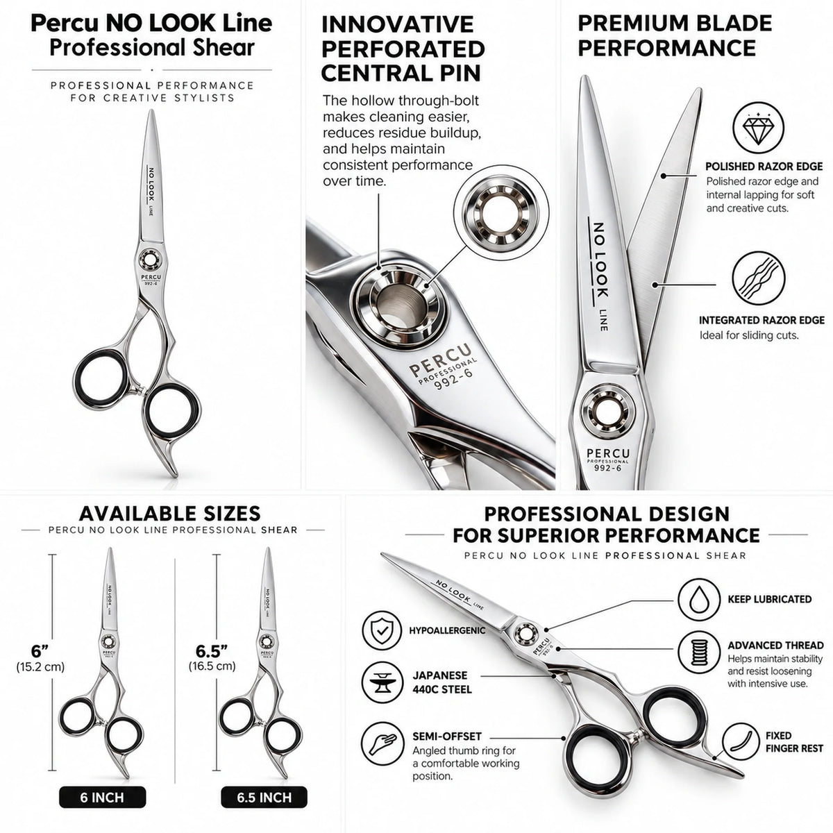 Percu NO LOOK Line Professional Shear
